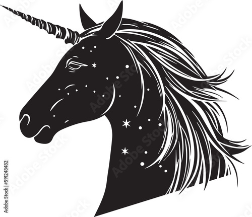 Unicorn  icon, Vector illustration, SVG