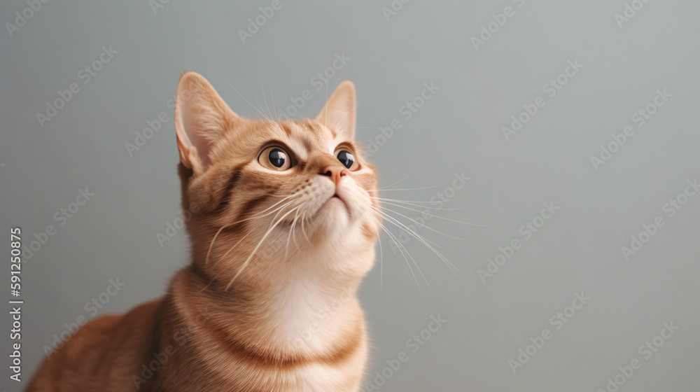 Stunning Focus: Awe-inspiring Shot of Cat with Gorgeous Blurred Background generative ai