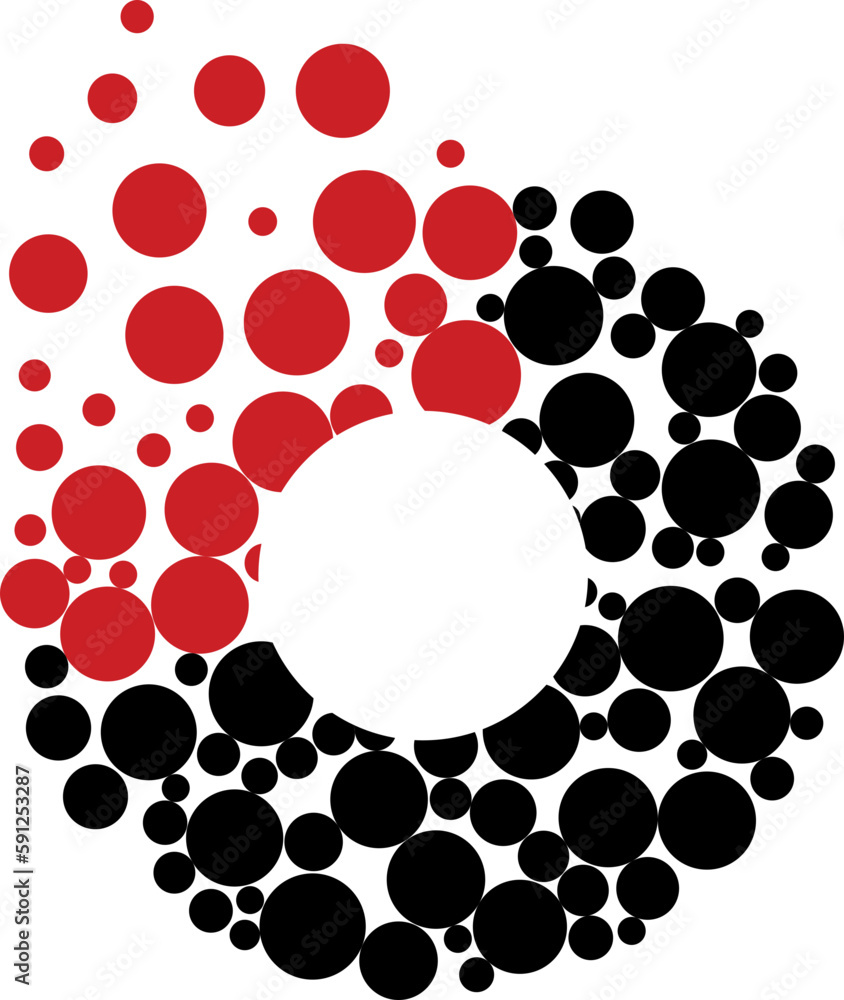 abstract background with circles abstract background with circles