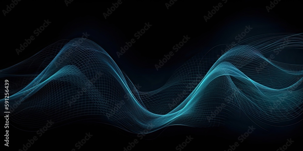 abstract blue wave abstract blue wave