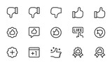 Thumb up Finger up Like symbol icon vector. I like sign isolated vector illustration. Flat editable stroke icon for apps, ui and websites.