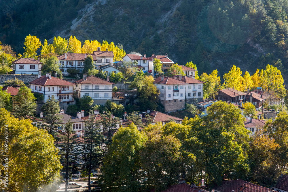A view from Göynük and ottoman houses, the beautiful district of Bolu.