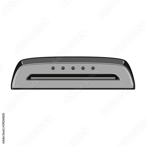 work laminator machine cartoon vector illustration