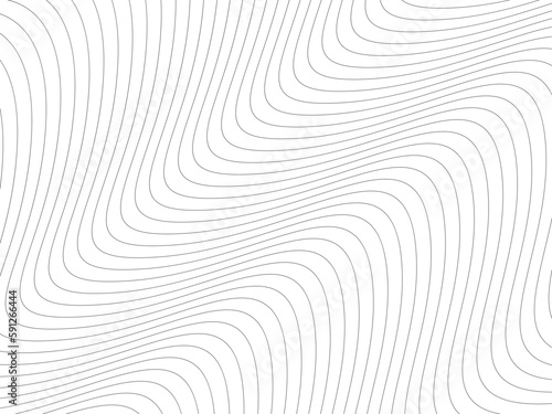 Stripes wavy black and white lines pattern background