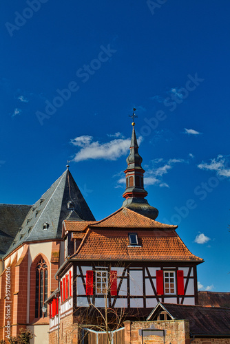 beautiful church with nice sky