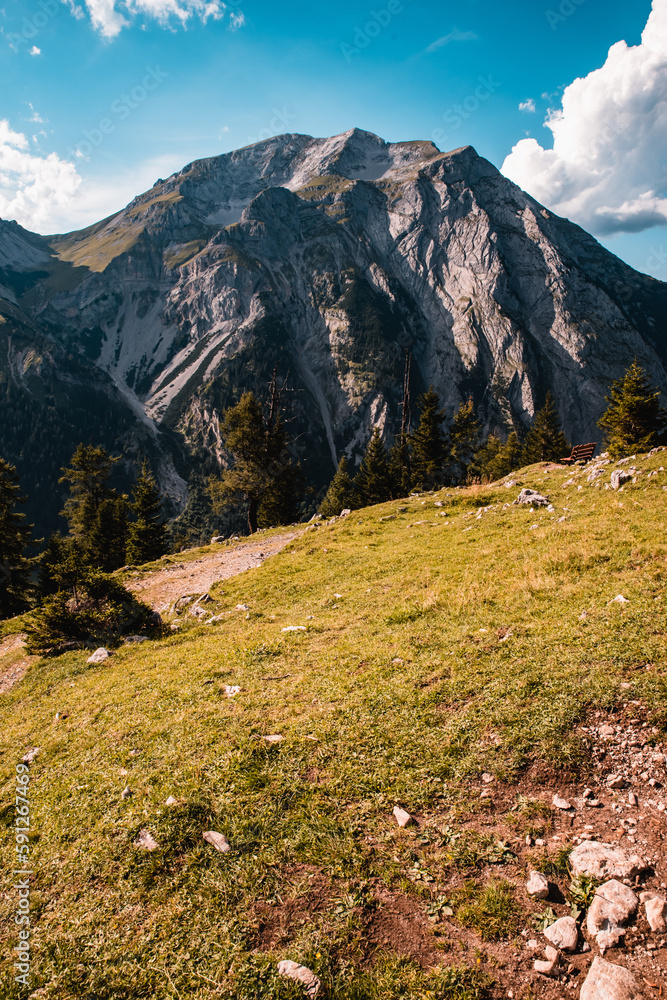 Berge, Wandern, Alpen, Karwendel, Landschaft, Natur