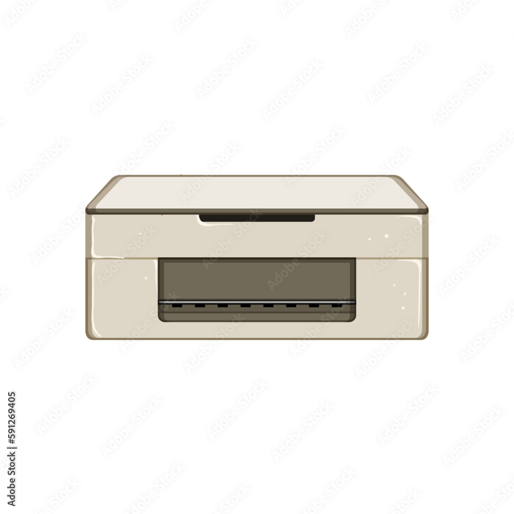 Fototapeta premium laser photo printer cartoon vector illustration