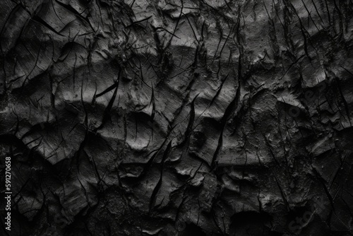 Black Background, Stone, Wall, Grunge Background, Generative Ai