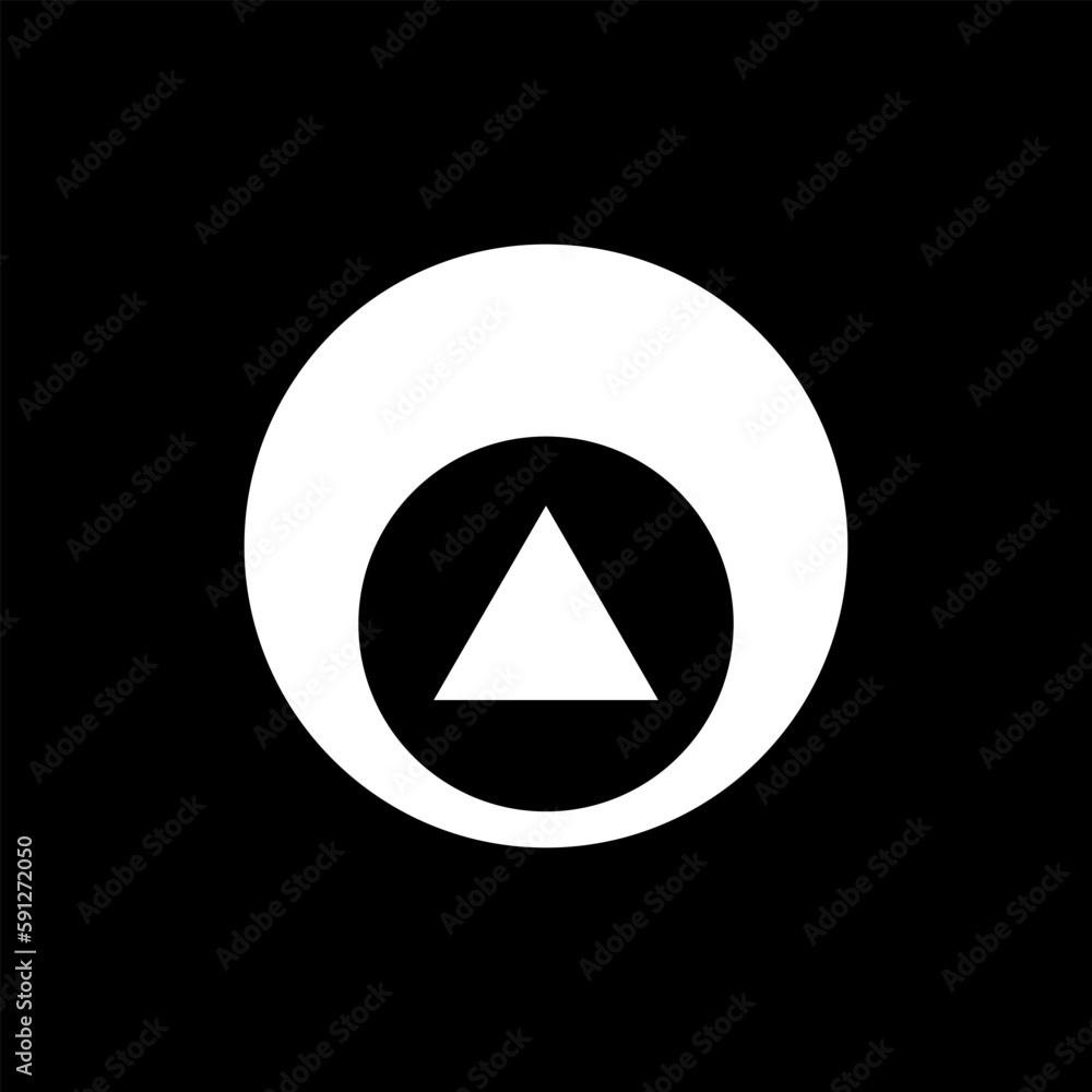 circles and triangles vector logo premium sign circles and triangles vector logo premium sign
