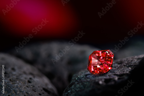 Red Sapphire Gemstone photo