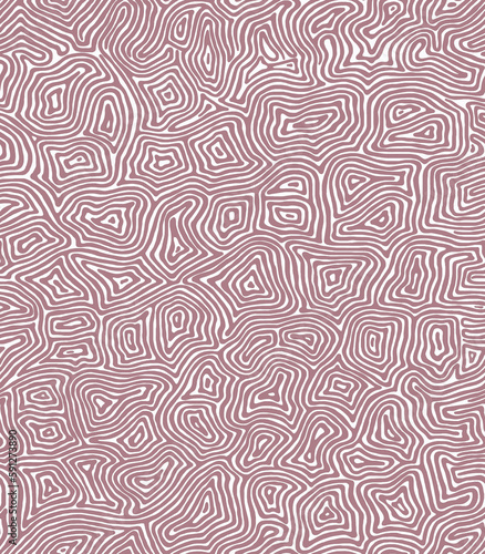 Zigzag red hand-drawn pattern, zebra coloring.Seamless pattern.