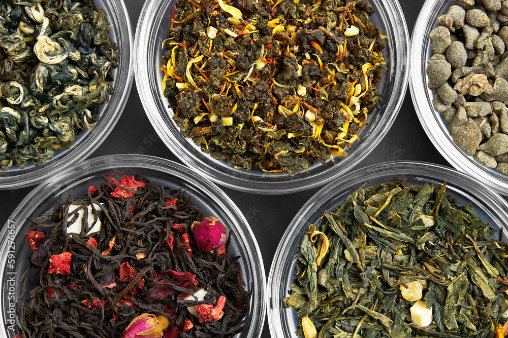 Fototapeta premium Set of a Tea in a bowles