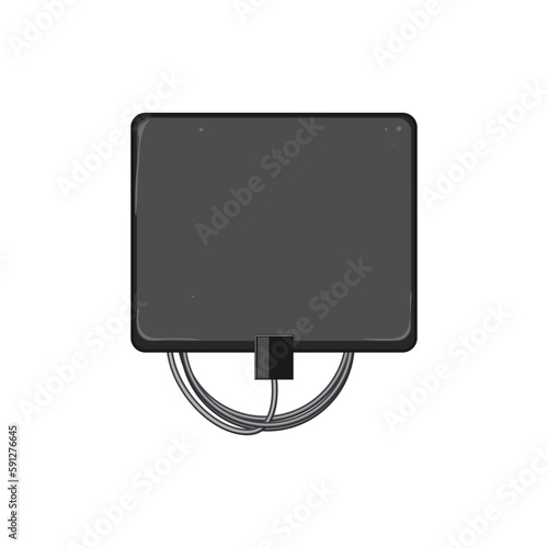 retro tv antenna cartoon vector illustration