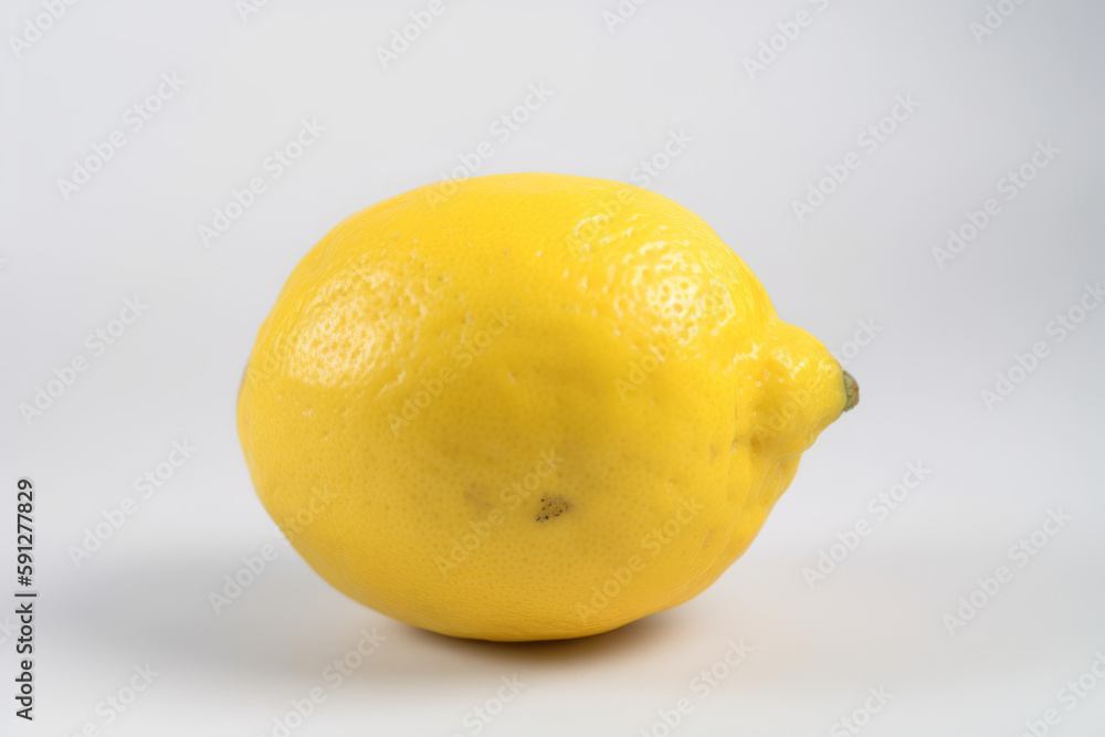 Lemon, single lemon on a white isolated background, generative ai, Fresh tasty fruit Lemon, single lemon on a white isolated background, generative ai, Fresh tasty fruit