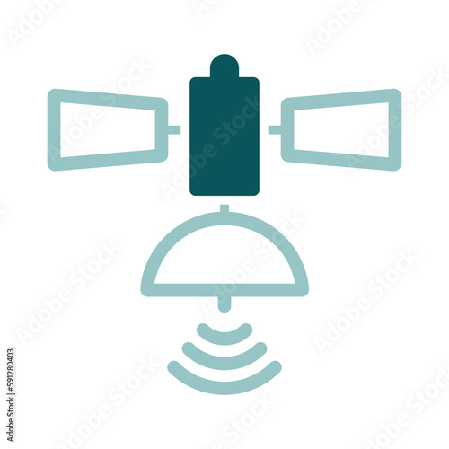 Satellite vector isolated icon. Navigation sign