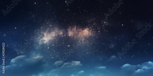 beautiful sky night with stars background