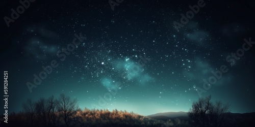 beautiful sky night with stars background