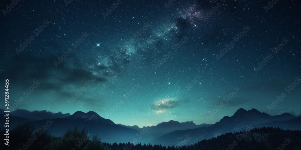 Fototapeta premium beautiful sky night with stars background