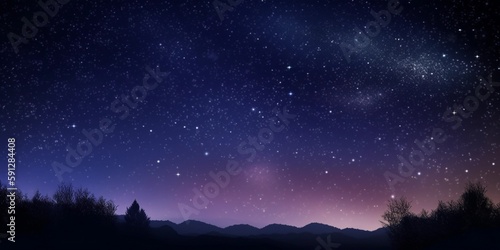 beautiful sky night with stars background