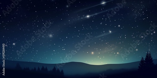 beautiful sky night with stars background © Lucas