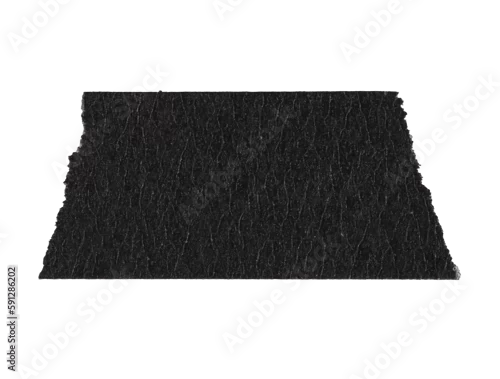 Fototapeta Black Matte Adhesive Torn Tape Objects