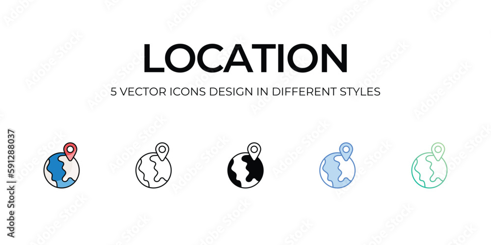 Location Icon Design in Five style with Editable Stroke. Line, Solid, Flat Line, Duo Tone Color, and Color Gradient Line. Suitable for Web Page, Mobile App, UI, UX and GUI design. Location Icon Design in Five style with Editable Stroke. Line, Solid, Flat Line, Duo Tone Color, and Color Gradient Line. Suitable for Web Page, Mobile App, UI, UX and GUI design.
