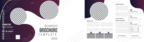 Corporate Creative Business Bifold 4 Page Brochure Flyer, Poster, Template