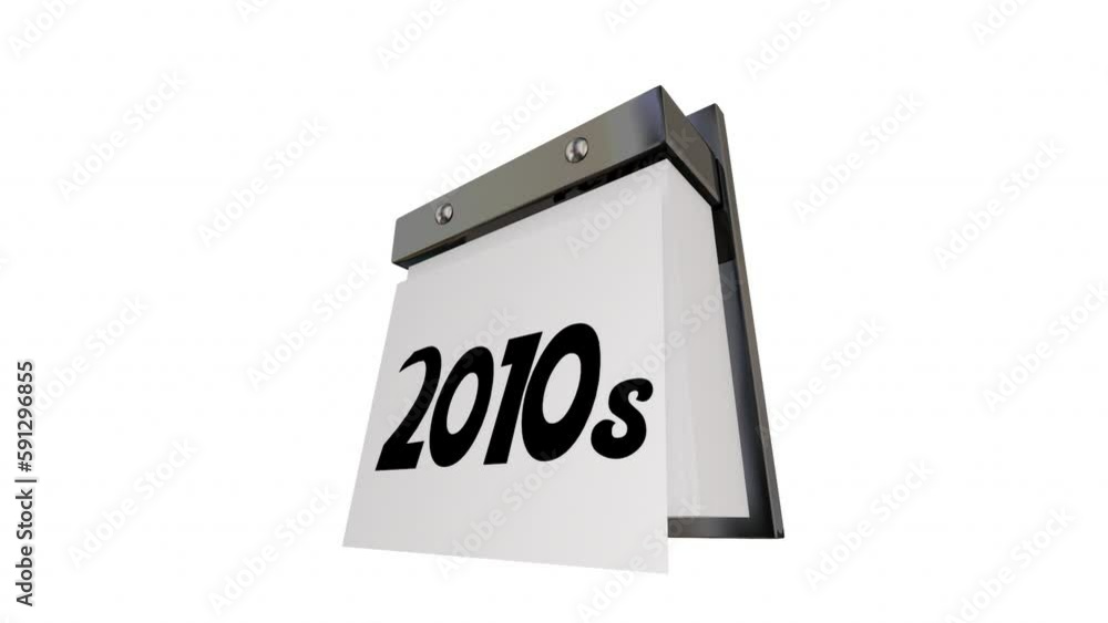 Eras Generations Decades Years Passing Calendar Page 3d Animation Eras Generations Decades Years Passing Calendar Page 3d Animation