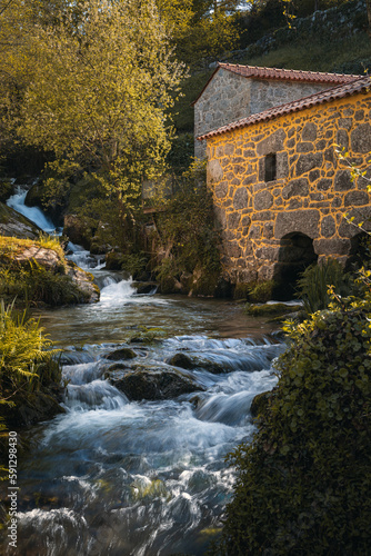 old mill on the river