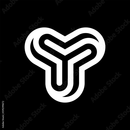 Initial letter Y vector logo premium sign