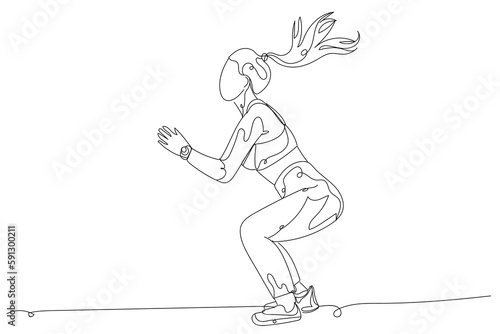 Sporty woman doing exercise on white background © Pixel-Shot