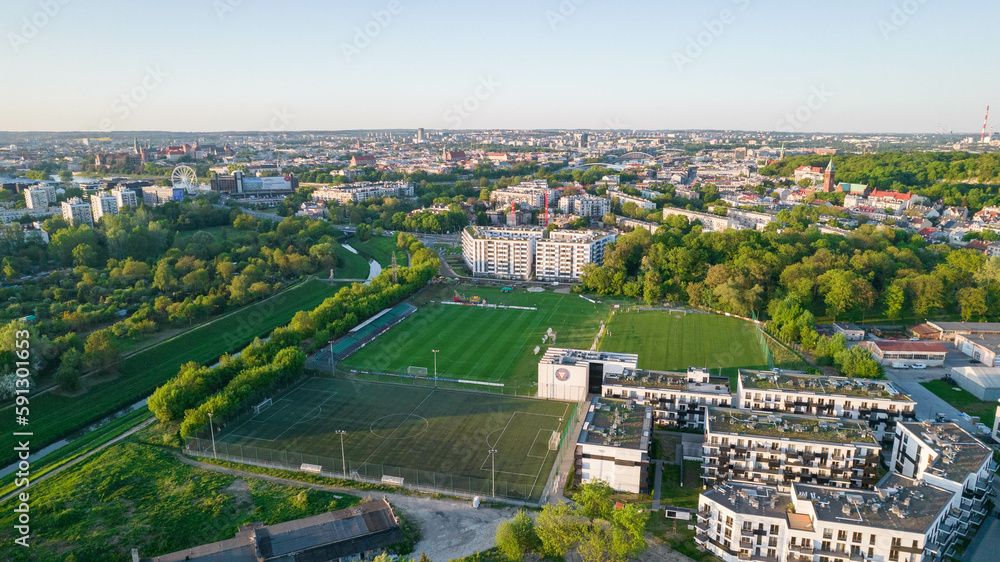 Fototapeta premium Kraków, ul. Rydlówka, Ludwinów