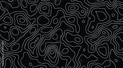 Minimalist modern contour drawing. Luxury line art background vector. Topographical line map. Geographic mountain contours vector background. topographic line contour map background