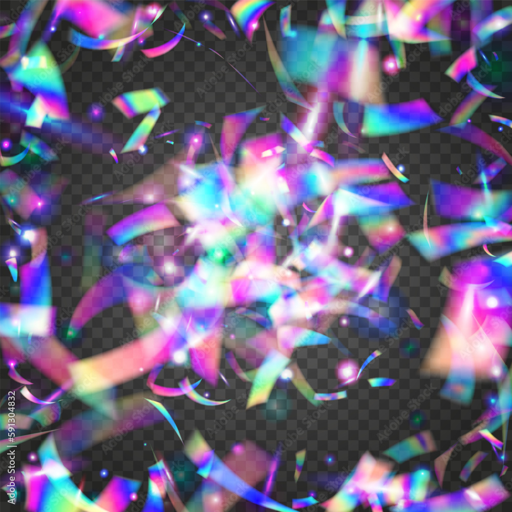 Holographic Confetti. Pink Metal Texture. Rainbow Background. Retro Prism. Unicorn Foil. Party Celebrate Gradient. Holiday Art. Iridescent Effect. Blue Holographic Confetti
