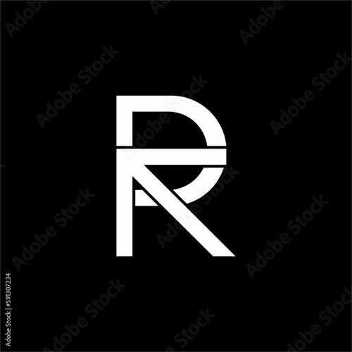 Abstract letter R and D vector logo design.