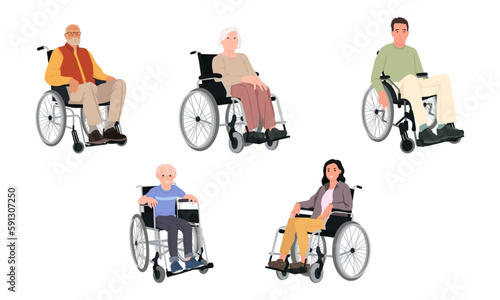 persons in wheelchairs
