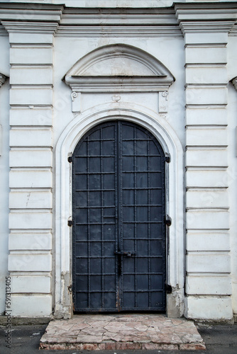 Vintage. Ancient doors of the Assumption Cathedral in Kharkov, Ukraine, 16th century © Валентина Хруслова