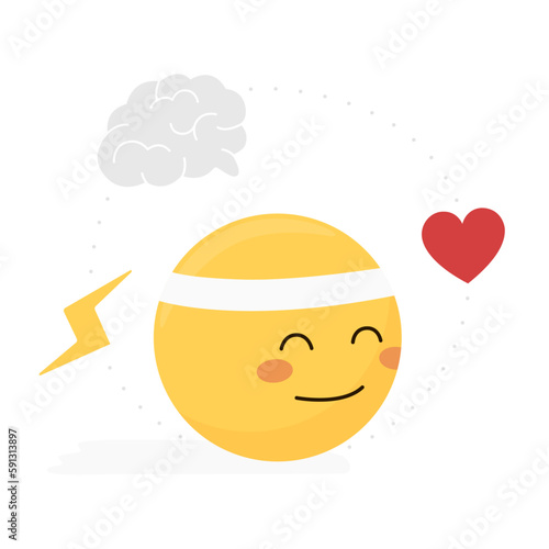 Icono carbohidrato, emoticón con funciones y beneficios de la macromolécula