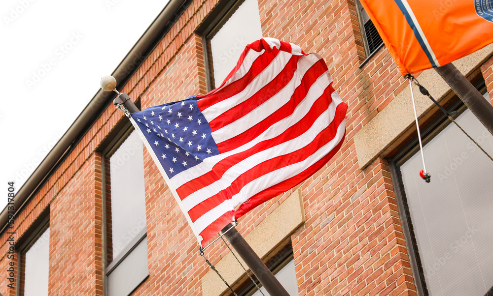 US flag, symbolizing American values of freedom, democracy, and