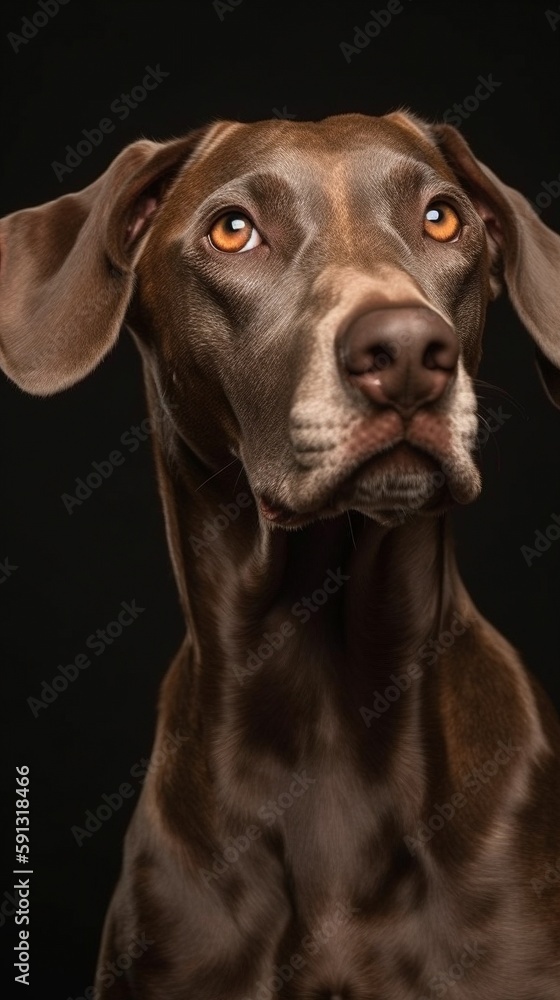dog studio portrait