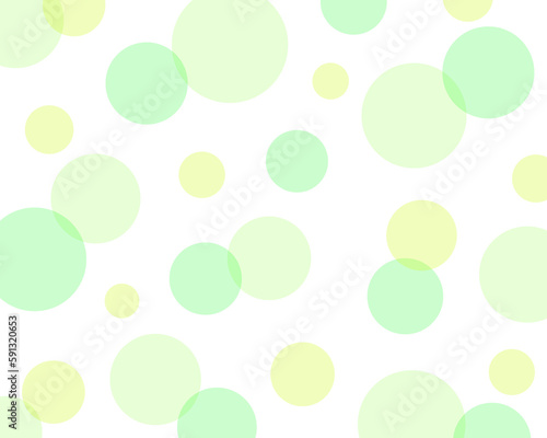 カラフルなパステルカラーのランダムな水玉模様　背景　壁紙