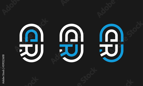 D. R. O. Logo Creative Personalised Logo, Multiple Letters