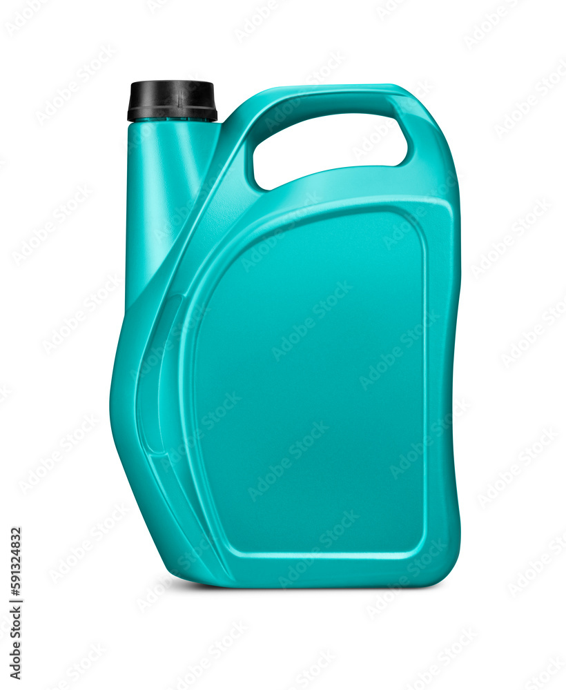 Plastic gallon oil bucket isolated on white background. Plastic gallon oil bucket isolated on white background.