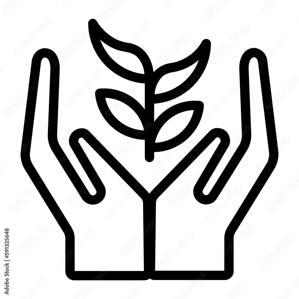 Obraz premium eco farming icon