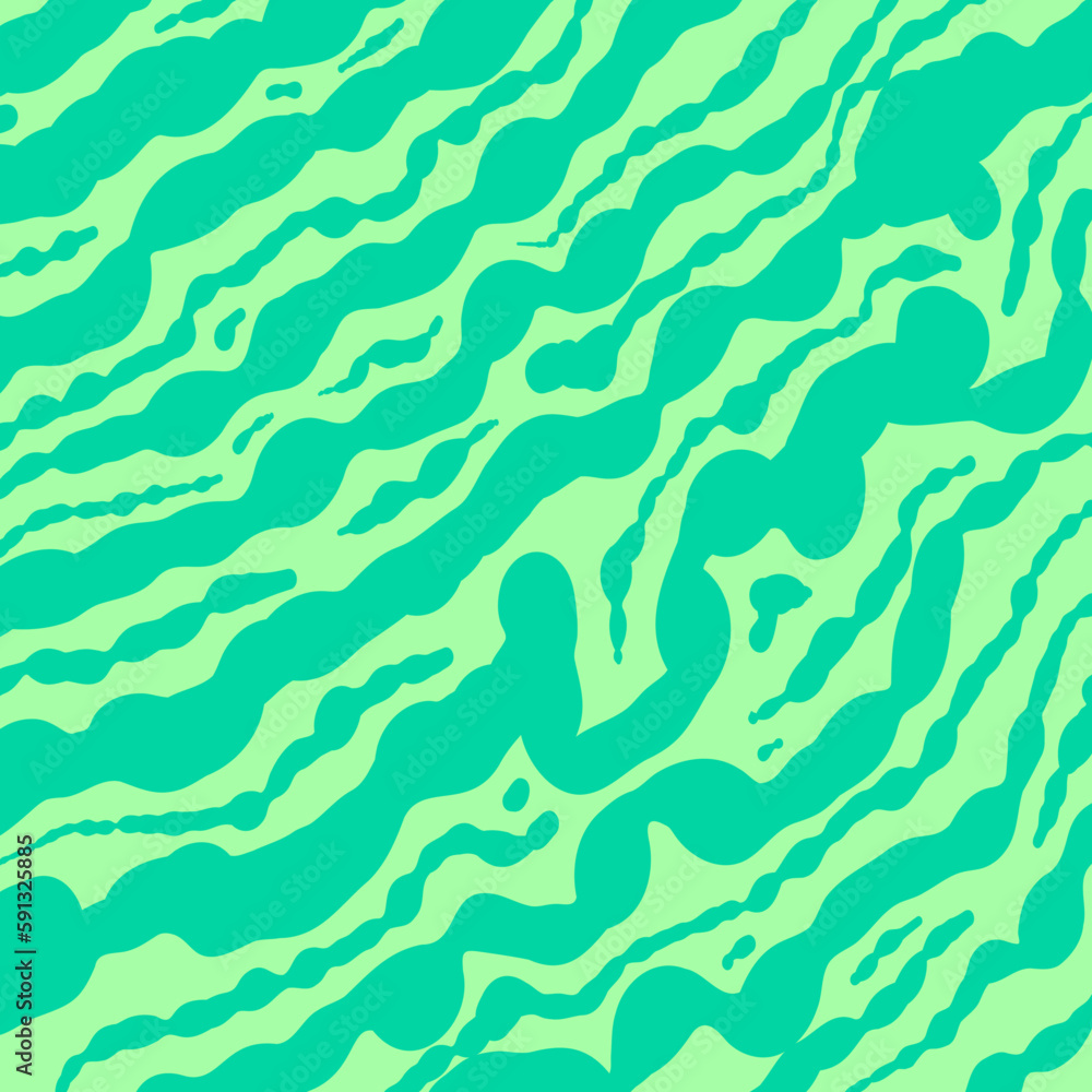wave green pattern vector illustration
