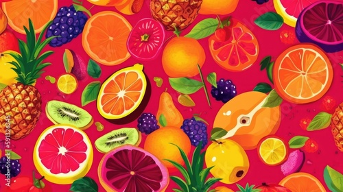 Juicy Fruit Prints with Bold Colors