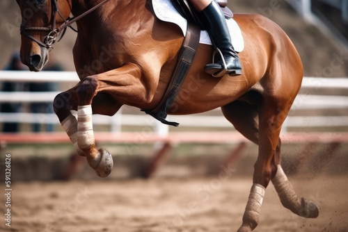 horse racing, Horseback Riding generative ai © Poter