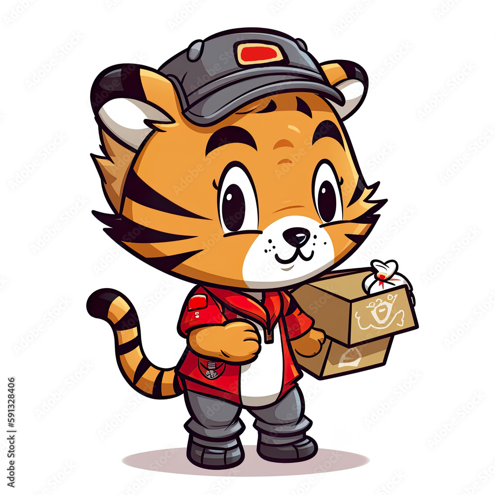 cartoon chibi style, AI generative illustration cartoon chibi style, AI generative illustration