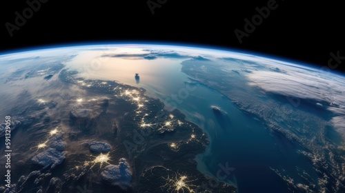 Awe-inspiring view of planet earth from space