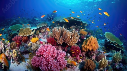 Colorful and Beautiful Coral Reef © Oliver